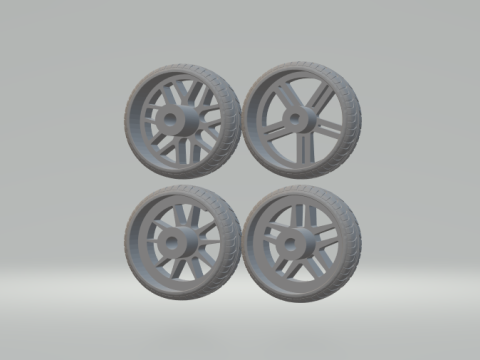 Pack tsw rims 3Dプリントモデル