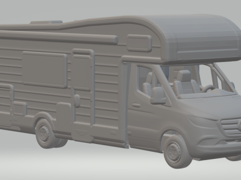 Mercedes benz sprinter motorhome 3D Print Model