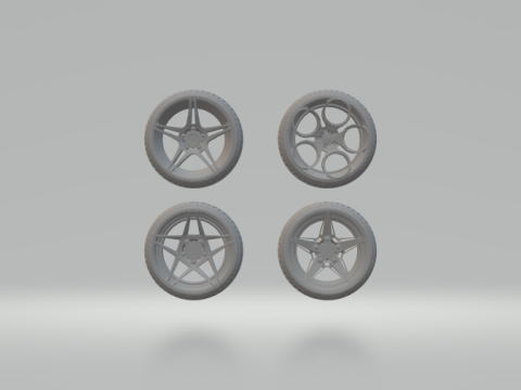 Adv1 wheels PACK 3D Print Model