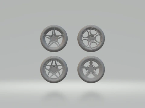 Adv1 wheels PACK 3D Print Model
