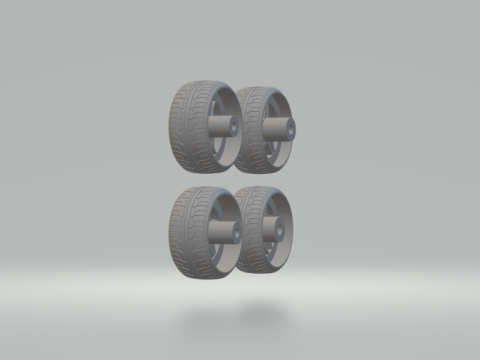 Adv1 wheels PACK Model do druku 3D
