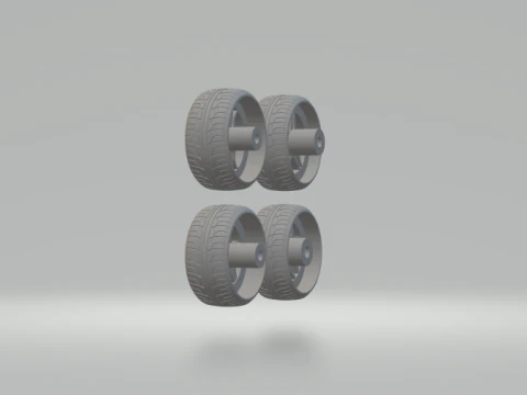 Adv1 wheels PACK 3D Print Model