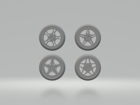 Adv1 wheels PACK Model do druku 3D