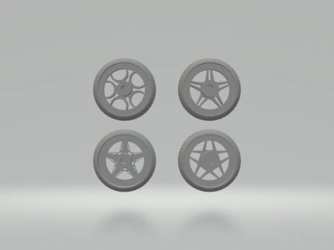 Adv1 wheels PACK 3D Print Model