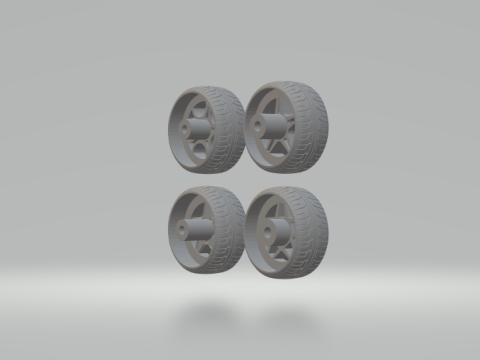 Adv1 wheels PACK Model do druku 3D