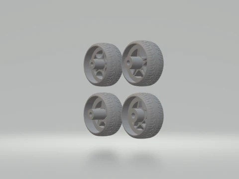 Adv1 wheels PACK 3D Print Model