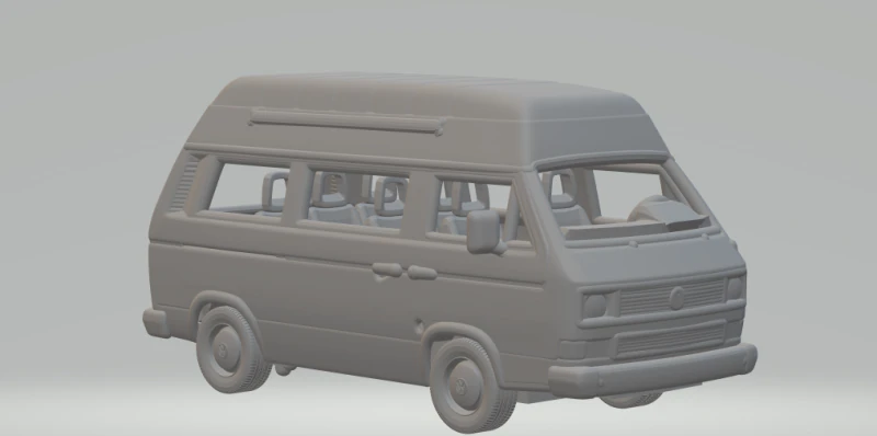 Vw t3 3D Print Model .c4d .max .obj .3ds .fbx .stl .blend 