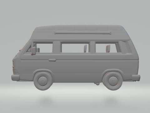 Vw t3 Modèles 3D en vedette
