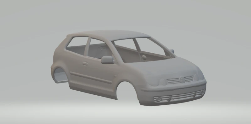 Vw polo 3D Print Model .c4d .max .obj .3ds .fbx .stl .blend 
