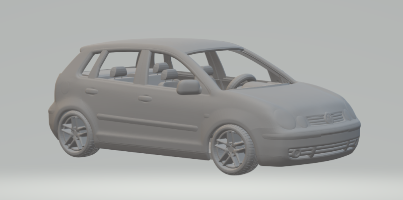Vw polo Model do druku 3D .c4d .max .obj .3ds .fbx .stl .blend