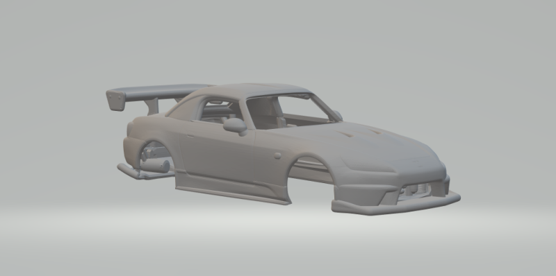 Honda s2000 3Dプリントモデル .c4d .max .obj .3ds .fbx .stl .blend