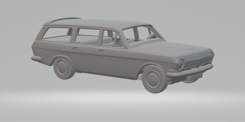 Gaz 24 volga wagon 3D प्रिंट मॉडल .c4d .max .obj .3ds .fbx .stl .blend