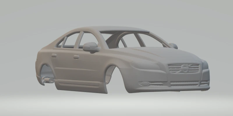 Volvo s80 3D Print Model .c4d .max .obj .3ds .fbx .stl .blend