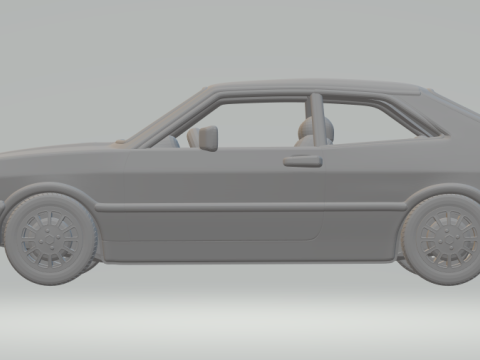 Volkswagen scirocco mk1 3D प्रिंट मॉडल