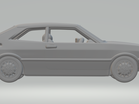 Volkswagen scirocco mk1 3D प्रिंट मॉडल