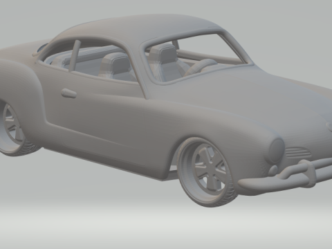 Volkswagen Karmann-Ghia Coupe 3D Print Model