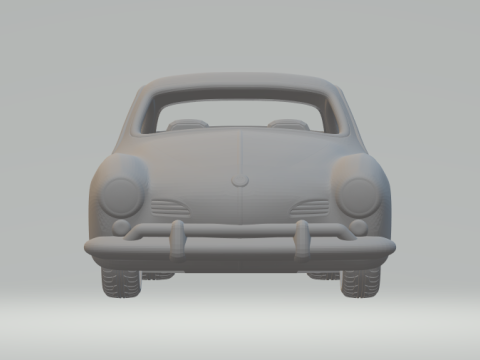 Volkswagen Karmann-Ghia Coupe Modello di stampa 3D