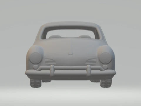 Volkswagen Karmann-Ghia Coupe 3D Print Model