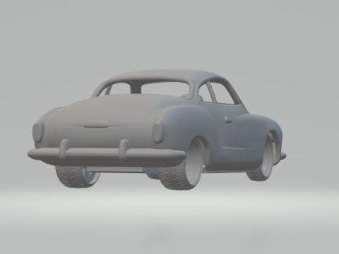 Volkswagen Karmann-Ghia Coupe Modello di stampa 3D