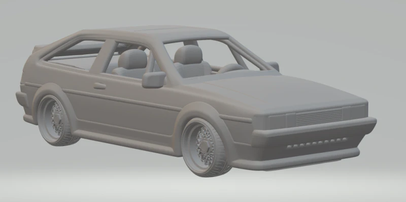 Volkswagen scirocco 3D Print Model .c4d .max .obj .3ds .fbx .stl .blend 