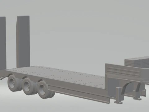 remolque bajo Modelo de impresión 3D