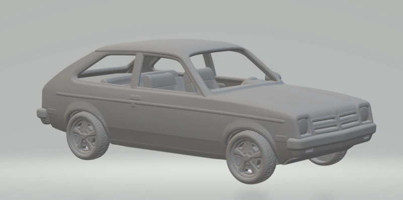 Chevrolet chevette 3D Print Model .c4d .max .obj .3ds .fbx .stl .blend 