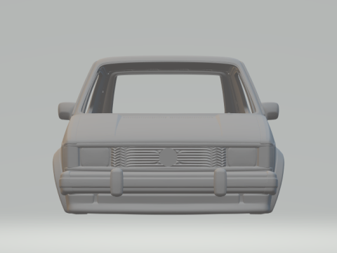 Vw rabbit 3D-printmodel