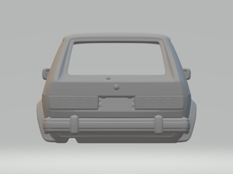Vw rabbit 3D-printmodel