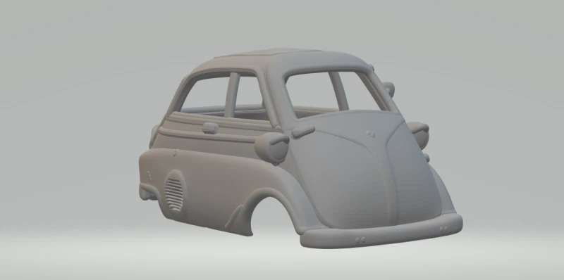 Romi isetta 3D Print Model .c4d .max .obj .3ds .fbx .stl .blend 