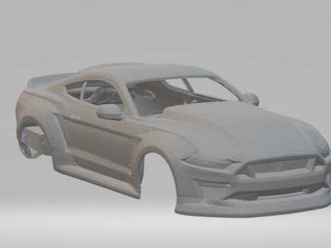 Mustang 3D Print Model