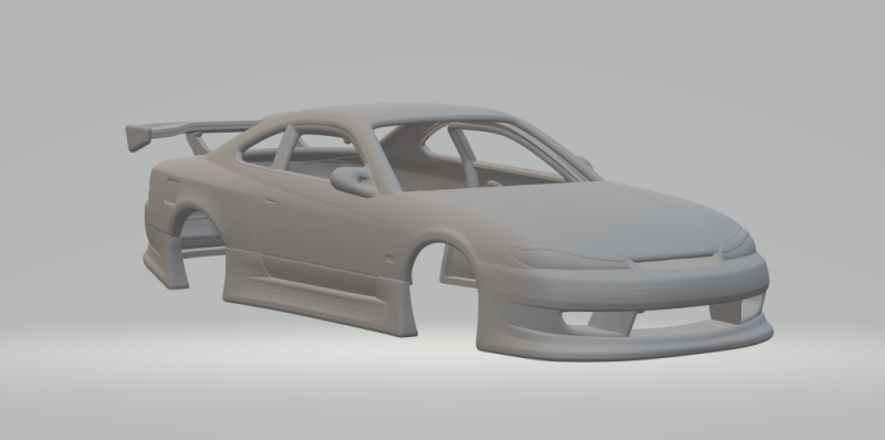 Nissan silvia 3D प्रिंट मॉडल .c4d .max .obj .3ds .fbx .stl .blend