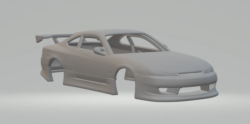 Nissan silvia 3D Print Model .c4d .max .obj .3ds .fbx .stl .blend 