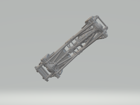Monster truck chassis 3D प्रिंट मॉडल