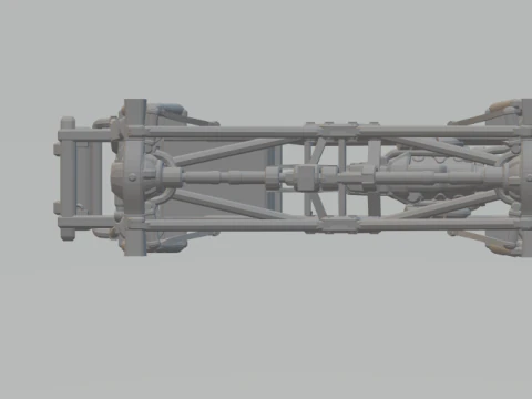 Monster truck chassis 3D Print Model