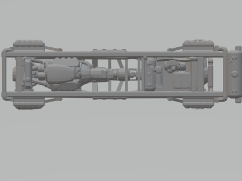 Monster truck chassis 3D प्रिंट मॉडल