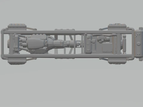 Monster truck chassis 3D Print Model