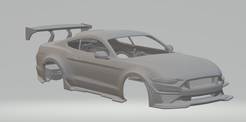 Mustang 3D 打印模型 .c4d .max .obj .3ds .fbx .stl .blend