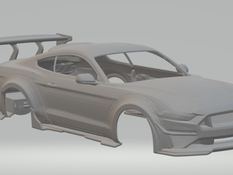 Mustang Modelo de Impressão 3D