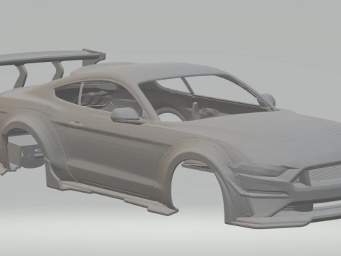 Mustang 3D Print Model