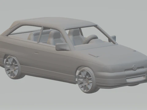 Opel astra gsi 3D Baskı Modeli