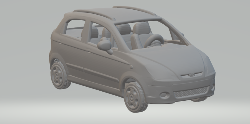 Daewoo Matiz 3D प्रिंट मॉडल .c4d .max .obj .3ds .fbx .stl .blend