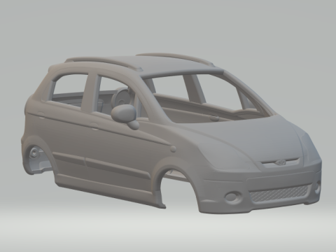 Daewoo Matiz body 3D Print Model