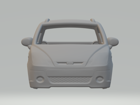 Daewoo Matiz body Model Cetak 3D