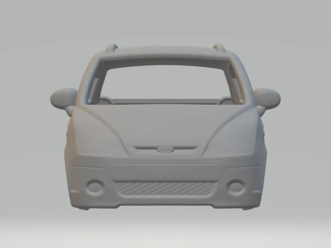Daewoo Matiz body 3D Print Model