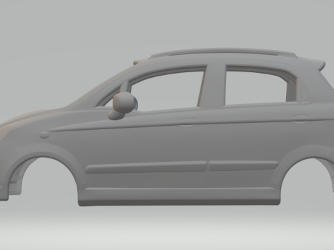 Daewoo Matiz body Model Cetak 3D