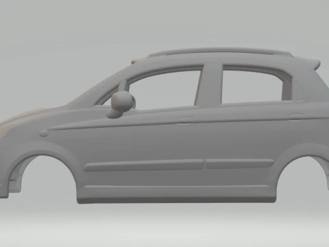 Daewoo Matiz body 3D Print Model