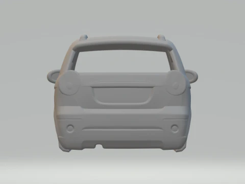 Daewoo Matiz body 3D Print Model
