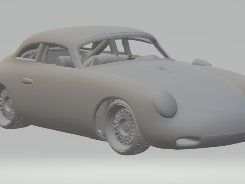 Porsche emory 356 3D Print Model