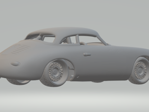 Porsche emory 356 3D प्रिंट मॉडल