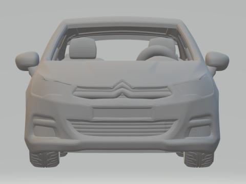 Citroen c4 hatch 3Dプリントモデル